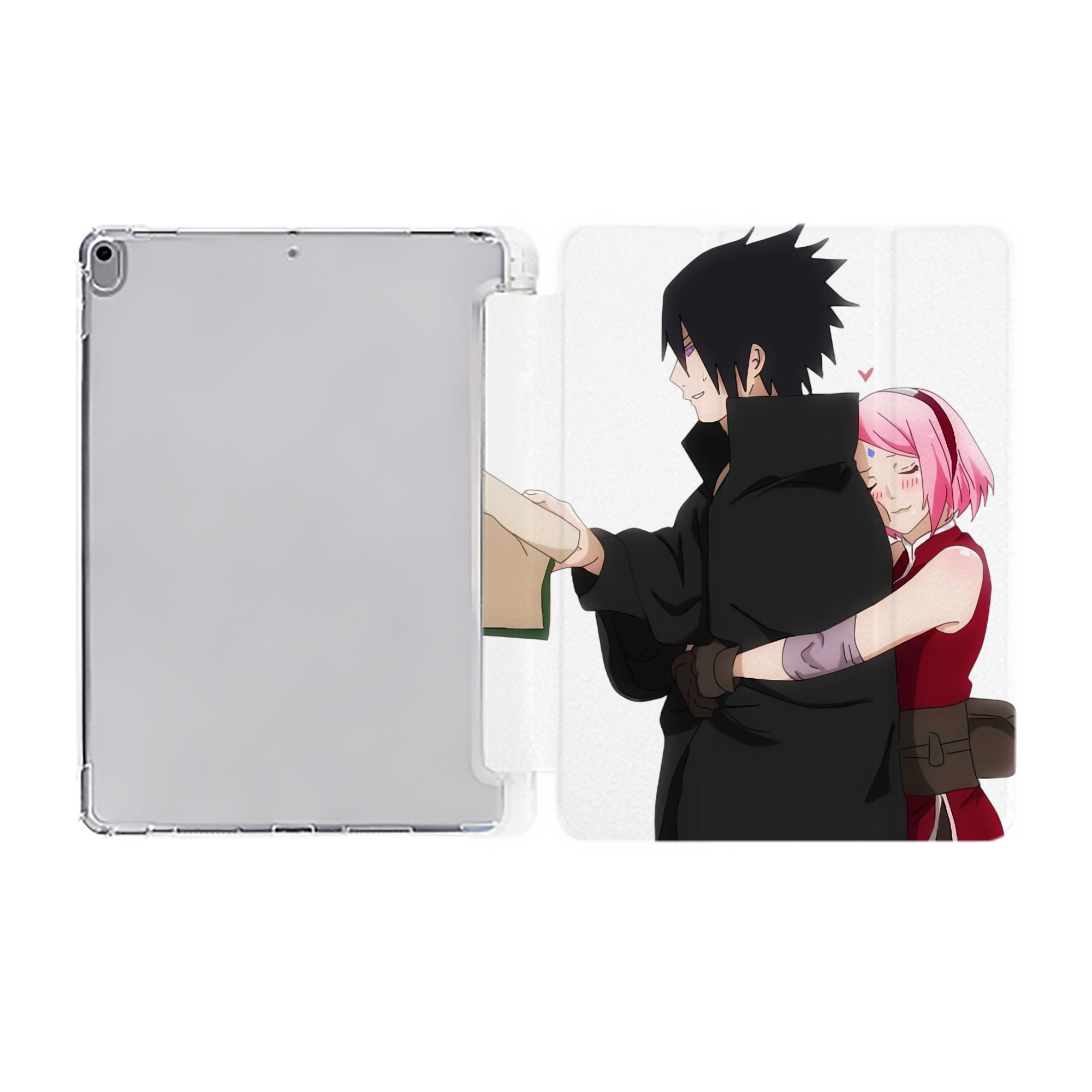 （画像用） NARUTO -ナルト- うちは サスケ Uchiha Sasuke IPad ケース ペン収納付き 三つ折りスタンド PUレザー×シリコン 対応機種9.5/10.5/10.9インチ